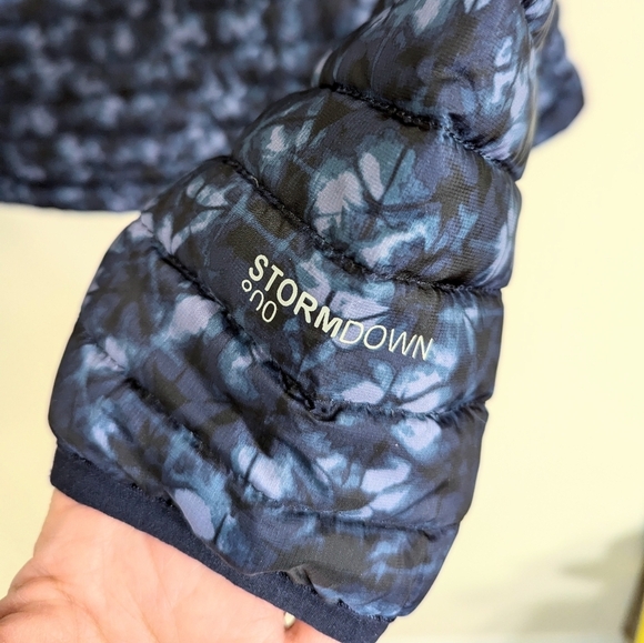 Eddie Bauer Women's Stormdown 800 Pertex  Quantum Hooded Jacket Black/Blue Sz M - Picture 6 of 7